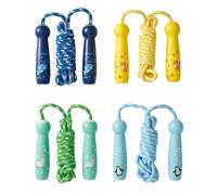 THE TWIDDLERS 4 Cordes à Sauter Réglables en Coton avec Poignée en Bois pour Enfants (260cm) - Solide & Résistant - Cadeaux pour Garçons & Filles