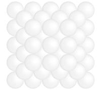THE TWIDDLERS 50 Balles de Ping-Pong Blanches pour Beer Pong, Jeux, Tennis de Table, Jeux à Boire & Fêtes - 40mm - Solides, Robustes, Légères - Anniversaires, Carnaval, Halloween, Noël