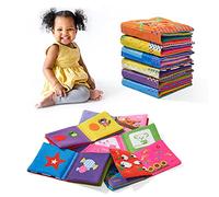 THE TWIDDLERS 6 Livre Éveil en Tissu pour Bébés - Doux, Lavable, Non Toxique