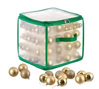 THE TWIDDLERS Boîte de Rangement pour Boules de Noël (64 Boules) - Ornements, Accessoires & Décorations de Noël - Solide & Facile à Assembler