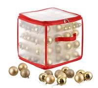THE TWIDDLERS Boîte de Rangement pour Boules de Noël (64 Boules) - Ornements, Accessoires & Décorations de Noël - Solide & Facile à Assembler