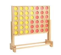 THE TWIDDLERS - Jeu de Jardin Géant Quatre d'affilée avec Sac de Rangement Portable, Weu de Quatre en Ligne en Bois pour Enfants et Adultes - Four in a Row, Hauteur Réglable Jusqu'à 2,6 Pieds / 82 cm