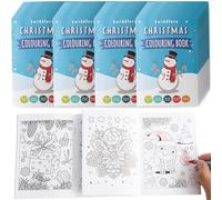 THE TWIDDLERS Lot de 36 Mini Livres de Coloriage de Noël pour Enfants | Petits Cahiers d'Hiver, Carnets de Dessin, Cadeaux Élèves et Invités, Pochettes Anniversaire, Kit Classe