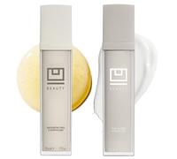 The U Beauty Duo - Lot de 2 composés resurfaçants et super hydratants - Vitamine C et E, rétinol, acide hyaluronique - Duo de sérum hydratant pour le visage pour une peau lisse, hydratée et plus douce