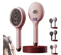 The Ultimate 2-in-1 Styling Brush & Hair Miste, Wet & Dry Tangle-Free Hair Brush, Ultra-Soft Bristles Glide Through Tangles for Wet, Adds Shine And Makes Hairs Smooth, For Women Or Men (pink)