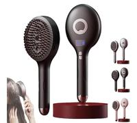 The Ultimate 2-in-1 Styling Brush & Hair Miste, Wet & Dry Tangle-Free Hair Brush, Ultra-Soft Bristles Glide Through Tangles for Wet, Adds Shine And Makes Hairs Smooth, For Women Or Men (black)