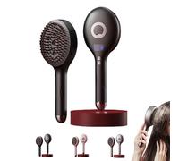 The Ultimate 2-In-1 Styling Brush & Hair Mister, Glide Through Tangles with Ease, Adds Shine and Makes Hairs Smooth, for Women, Men, Wet & Dry Hair (1 PCS*Black)