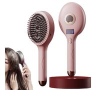 The Ultimate 2-in-1 Styling Brush & Hair Mister, Tangle-Free Detangling Brush for Wet & Dry, Ultra-Soft Bristle Glide Through Tangles, Adds Shine and Makes Hair Smooth, Reduces Frizz (Pink)