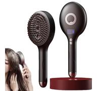 The Ultimate 2-in-1 Styling Brush & Hair Mister, Tangle-Free Detangling Brush for Wet & Dry, Ultra-Soft Bristle Glide Through Tangles, Adds Shine and Makes Hair Smooth, Reduces Frizz (Black)