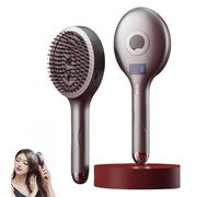 The Ultimate 2-in-1 Styling Brush & Hair Mister, Wet & Dry Tangle-Free Hair Brush, Ultra-Soft Bristles Glide Through Tangles for Wet, Dry, Damaged Hairs, Adds Shine And Makes Hairs Smooth (Grey)