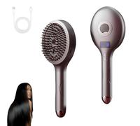 The Ultimate 2-in-1 Styling Brush & Hair Mister, Wet & Dry Tangle-Free Hair Brush, Ultra-Soft Bristles Glide Through Tangles, for Wet, Dry Hairs Makes Hairs Smooth for Women and Men (Grey)