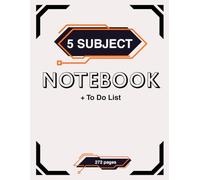 The Ultimate 5-Subject Ruled Notebook: 272 Lined Pages + To-Do Lists | Perfect for School, Work & Everyday Organization