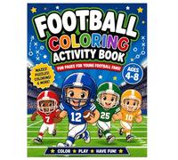The Ultimate Football Activity, Coloring Book for kids ages 4-8.: Fun games, mazes, word search, puzzles and coloring pages for young sports fans.
