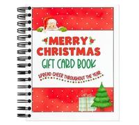 The Ultimate Gift Card Book Christmas, Colorful Christmas Card Book with 30 Festive Pages & Message Pages Easy Use, DIY Personalized Gift for Family, Friends (1Pcs)
