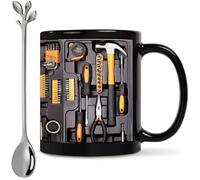 The Ultimate Mechanic's Toolbox Mug en céramique 325 ml pour anniversaire, Noël, Thanksgiving, anniversaire de mariage, cadeau amusant pour mari, papa