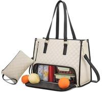 The Ultimate Sac fourre-tout 2 en 1, sac à déjeuner, sac à déjeuner matelassé de grande capacité pour ordinateur avec sac à main, sac fourre-tout de travail avec compartiment à déjeuner isotherme 2 en