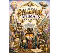 The Ultimate Steampunk Animals Coloring Book: 45 Unique Clockwork Creatures and Victorian-Inspired Wildlife Designs for Relaxation, Mindfulness, and Creative Coloring Adventures