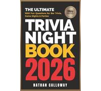 The Ultimate Trivia Night Book 2026 1,000 Fun Questions for Bar Trivia, Game Nights, and Parties