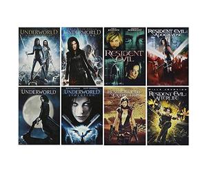 The Ultimate Women Heroes Kicking Butt Series: Underworld & Resident Evil - 8 Complete Movies DVD Collection (Starring Kate Beckinsale + Milla Jovovich)