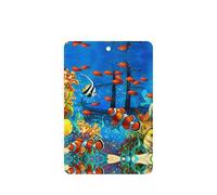 The Underwater World Lot de 10 désodorisants pour voiture avec corde Motif poissons tropicaux
