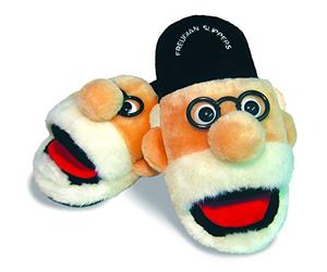 The Unemployed Philosophers Guild Freudian Slippers - Comfy Plush Slip-on Footwear - Size Large