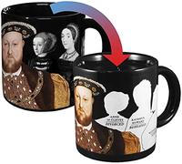The Unemployed Philosophers Guild Henry VIII Tasse à café disparaissante - Ajoutez de l'eau chaude et regardez Henry's Wives disparaître - Livré dans une boîte cadeau amusante, 30 ml