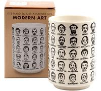 The Unemployed Philosophers Guild It's Hard to Get a Handle on Modern Art - Tasse à thé en porcelaine avec 65 artistes