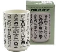 The Unemployed Philosophers Guild It's Hard to Get a Handle on Philosophy - Tasse à thé en porcelaine avec 60 philosophes occidentaux