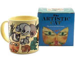 The Unemployed Philosophers Guild Mug artistique chat - Avec des chats et des chatons de célèbres peintures à travers l'histoire de l'art, livré dans une boîte cadeau amusante, 355 ml.