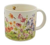 The Unemployed Philosophers Guild Tasse à café Bee Garden - Avec de belles fleurs aquarelle et abeilles bourdonnantes - Livré dans une boîte cadeau amusante, 414 ml