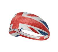 The Union Flag - Bandeau de sport avec imprimé - Large bandeau extensible - Unisexe - Style décontracté