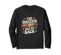 The Universe Has My Back Style rétro Positive Retro Vibe Manche Longue