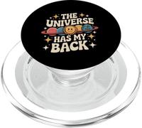 The Universe Has My Back Style rétro Positive Retro Vibe PopSockets PopGrip pour MagSafe