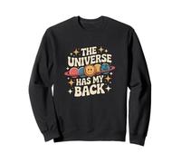 The Universe Has My Back Style rétro Positive Retro Vibe Sweatshirt