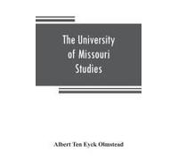 The University Of Missouri Studies