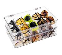 The Useful Co. UCO Présentoir à Lunettes, Lot de 2, Acrylique Empilable | Organisateur à Tiroir pour Lunettes et Bijoux