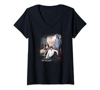 The Vampire Diaries 3+1 Black T-Shirt avec Col en V