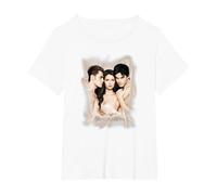 The Vampire Diaries Bounded T-Shirt, Femme Grandes Tailles, Blanc, 4X