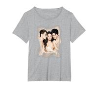 The Vampire Diaries Bounded T-Shirt, Femme Grandes Tailles, Gris Chiné, 4X