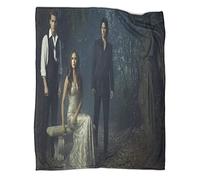The Vampire Diaries Couverture Polaire 40x50inch(100x130cm), Moelleuse Plaid Canape Polaire en Microfibre pour Canapé Et Lit, Stefan Salvatore Plaid Couverture Lit en Flanelle Douce Et Chaude