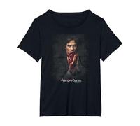 The Vampire Diaries Damon Fruit T-Shirt, Femme Grandes Tailles, Noir, 2X