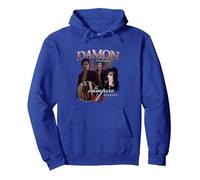 The Vampire Diaries Damon Sweat à Capuche, Unisexe pour Adultes, Bleu Royal, XXL
