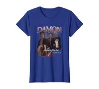 The Vampire Diaries Damon T-Shirt, Femme, Bleu Royal, XXL
