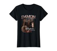The Vampire Diaries Damon T-Shirt, Femme, Noir, S