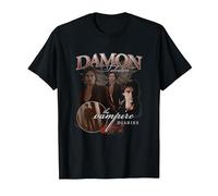The Vampire Diaries Damon T-Shirt, Homme, Noir, L