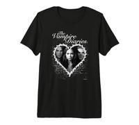 The Vampire Diaries Trio Heart Diary Page T-Shirt Haut de Gamme