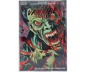 The Vampire Slayer #1 ‘Francesco Francavilla Blood Red Foil Stamp Variant’ Cover with Rated Comics acrylic backer