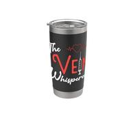 The Vein Whisperer Phlebotomyl adore allaiter un phlébotomiste Gobelet isotherme en acier inoxydable double paroi
