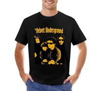 The Velvet Ground T-Shirt T Shirt Man Blank T Shirts Men's T-Shirt Black 3XL