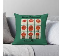 The Velvet Underground Housse de coussin décorative en polyester et lin avec fermeture éclair Motif Nico